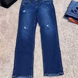 Men's Blue Distressed Jeans